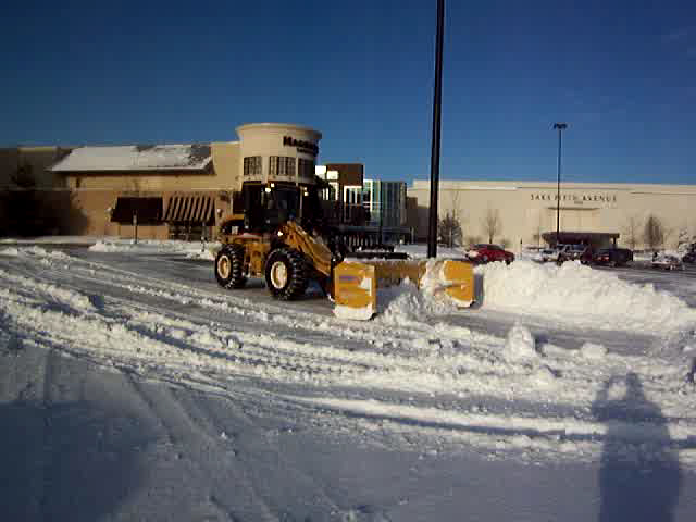 Front End Loader Stacking & Removing Snow